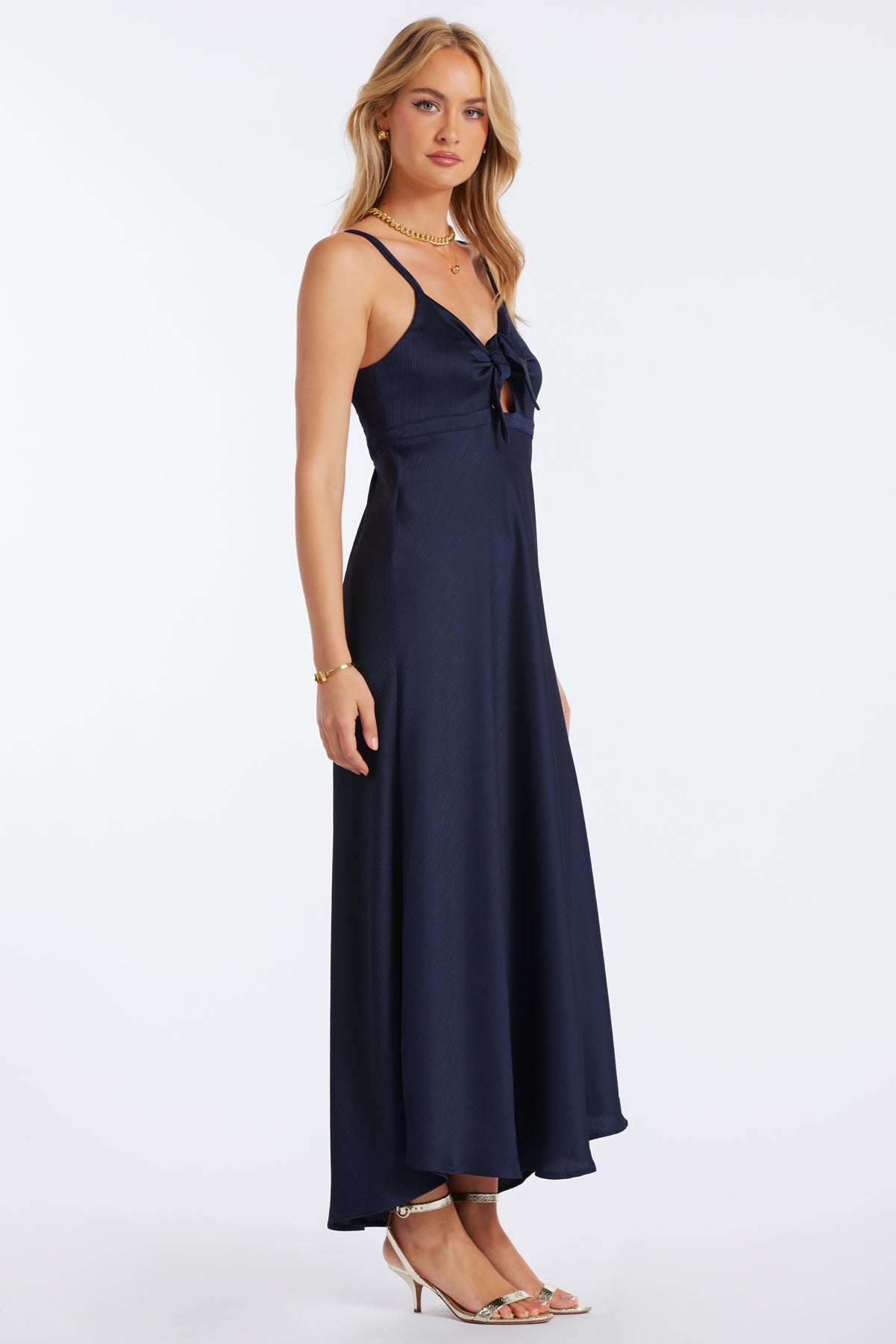 Bishop + Young | Micro Plisse Bias Cut Dress INDIGO / M Bishop + Young | Micro Plisse Bias Cut Dress INDIGO / M