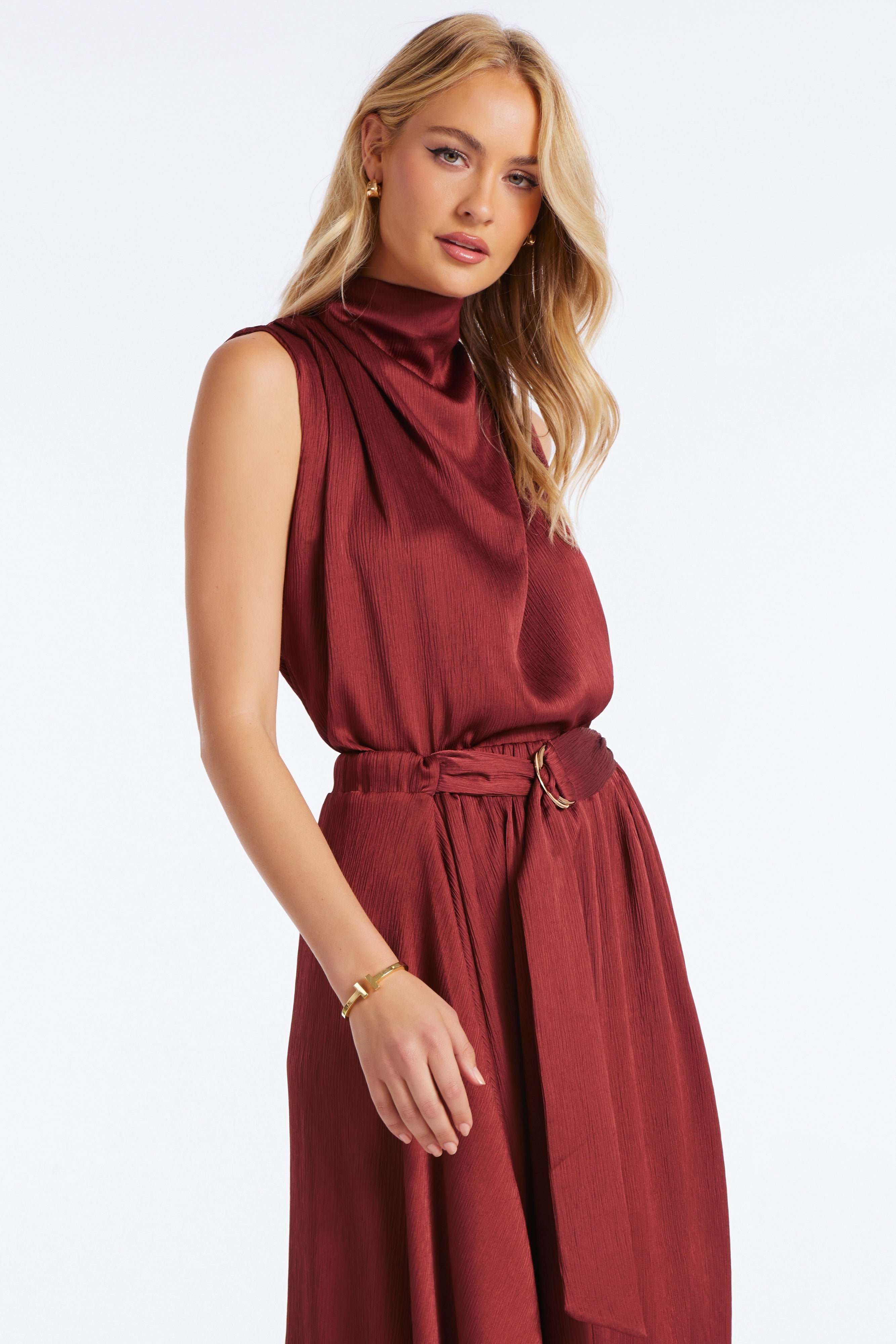 Bishop + Young | Beckette Micro Plisse Top Sienna / XS Bishop + Young | Beckette Micro Plisse Top Sienna / XS