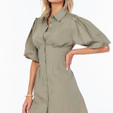 Jacqueline Bubble Sleeve Dress