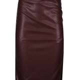 Colette Side Ruched Midi Skirt