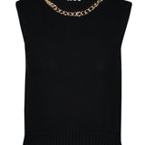Savoy Chain Detail Sweater Tank