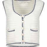 Luxe Crochet Sweater Vest