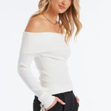 Blaine Off Shoulders Sweater