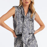 Belle Tie Front Top