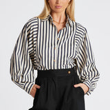 Aly Dolman Sleeve Striped Top