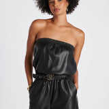 Glam Slam Vegan Leather Jumpsuit