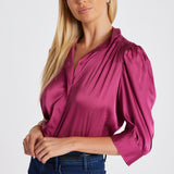 Cate Ruched Sleeve Top