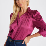 Cate Ruched Sleeve Top