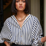 Aly Dolman Sleeve Striped Top