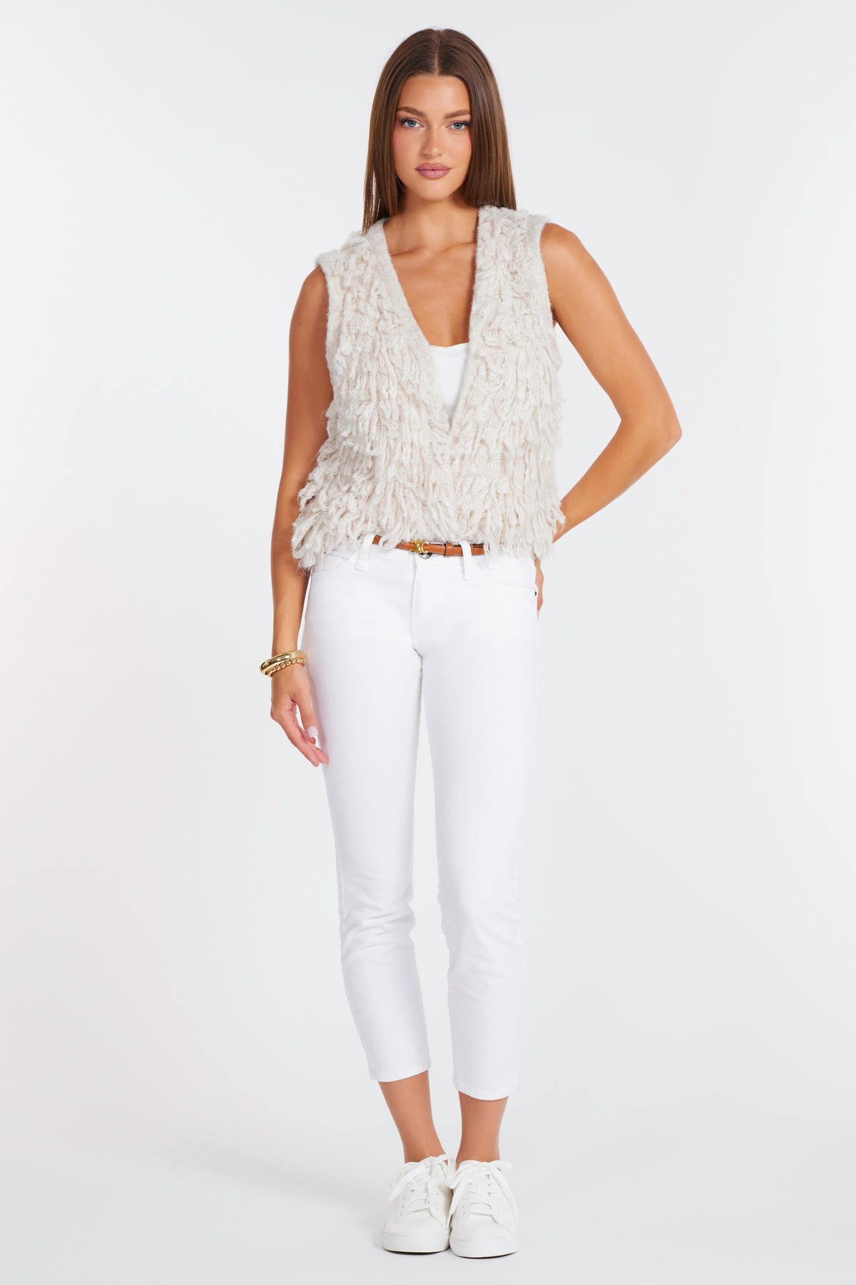 Miranda Fringe Sweater Vest – Bishop + Young