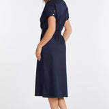 Lauren Button Front Shirt Dress