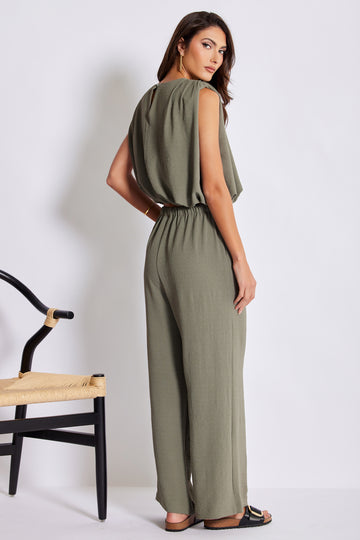 Serafina Drawstring Blue Pant