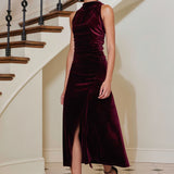 Elle Velvet Halter Dress