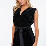 Luxe Velvet Aeries Wrap Dress