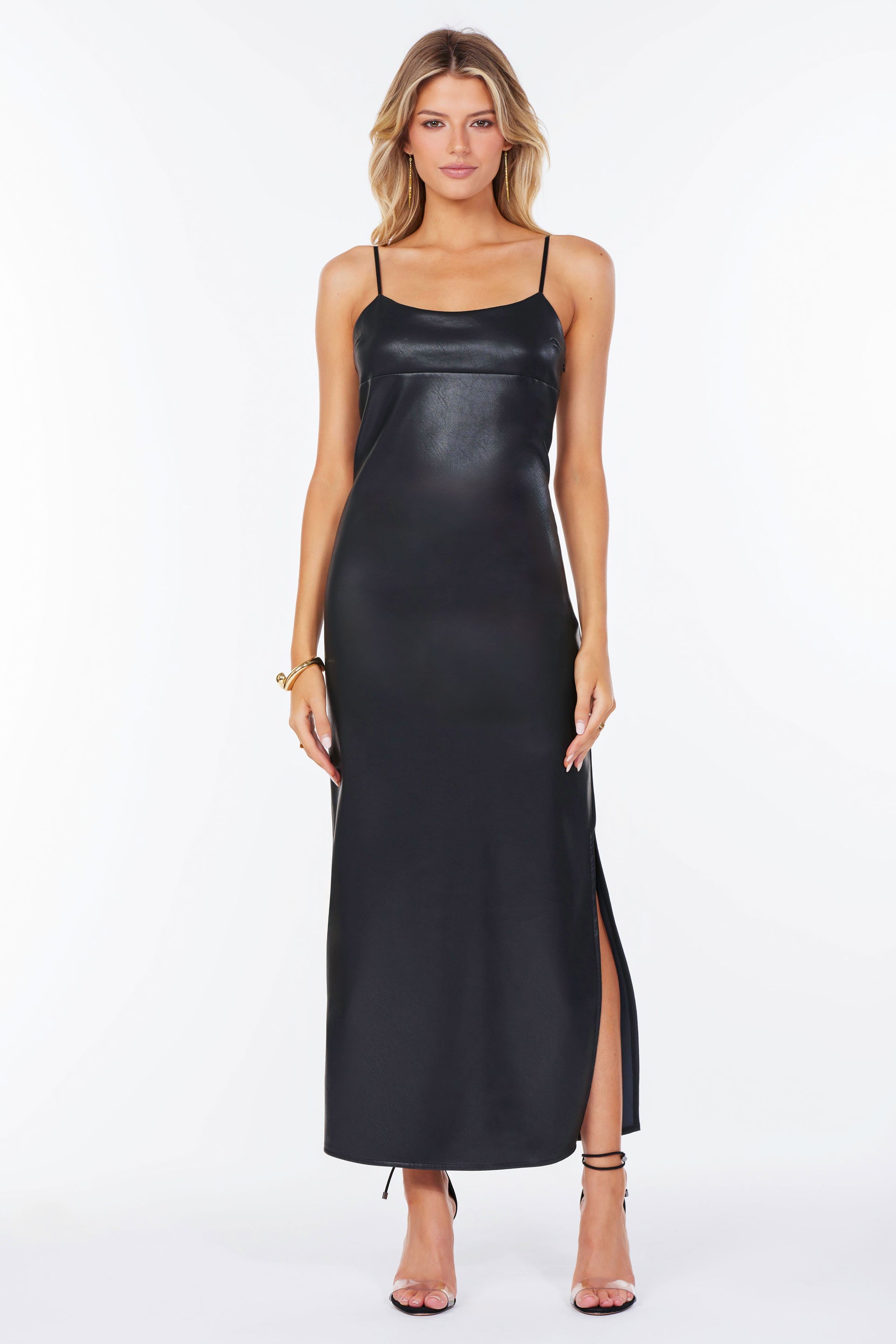 Tyler Faux Leather Dress – Bishop + Young