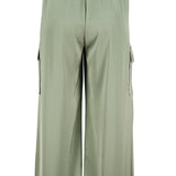 Pull-On Satin Cargo Pant