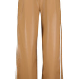 Faux Leather Track Pant