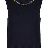 Savoy Chain Detail Sweater Tank