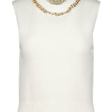 Savoy Chain Detail Sweater Tank