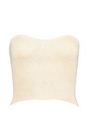Brooke Twist top (Camel/Ivory) - Bishop & Young
