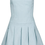 Positano Linen Strapless Mini