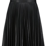 Nouvelle Faux Leather Pleat Skirt