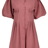 Jacqueline Midi Bubble Sleeve Dress