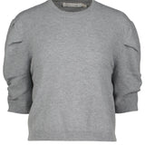 Stella Ruched Sleeve Sweater