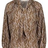Modernist Tie Neck Blouse