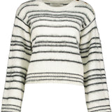 Noelle Stripe Fuzzy Sweater