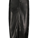 Vegan Leather Midi Skirt