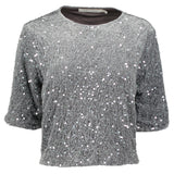 Miley Sequin Boyfriend Tee